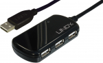 USB Hub - LINDY USB 2.0 Aktyvus Prailginimas Pro Hub 8 m 4-Port USB 2.0 60 m 480Mbps Galia
