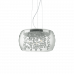 Pakabinamas &scaron;viestuvas Ideal Lux Suspended lamp with 5 lights AUDI-80, G9, transparent