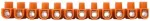 Simet 21712008 Srieginė gnybtų plok&scaron;tė 12 sriegių 25mm2 oranžinė LTF 12-25 21712008