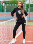 Moteri&scaron;kas juodas sportinis komplektas Vytis