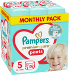 Pampers Premium Care sauskelnės-kelnaitės, 5 Dydis, 102 vnt., 12&ndash;17 kg