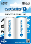 everActive Professional paruo&scaron;tas naudojimui 10000mAh D akumuliatorius, 2 vnt.