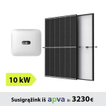 10kW Saulės elektrinės komplektas: Huawei inverteris + TrinaSolar saulės moduliai