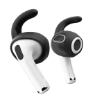 KeyBudz EarBuddyz Ear Hooks for AirPods 3 - Safe and Comfortable with Antimicrobial Technology - Juodas