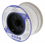 Instaliacinis kabelis DELTACO U / UTP Cat6a, 100m, 28AWG, plonas, 500MHz, Delta sertifikuotas, LSZH, baltas / TP-56CS