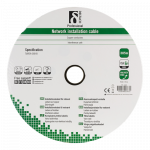 Kabelis DELTACO U/FTP Cat6a, 305m, 500MHz, juodas / TP-49C