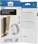 Banginė plieno pintinė apyrankė, Apple Watch 38 mm / 40 mm / 41 mm, sidabrinė