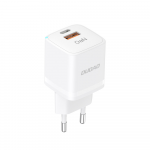 Dudao Įkroviklis jungiama į tinklą GaN 33W PPS USB-C USB-A balta