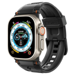 Dėklas Apyrankė Apple Watch 4 / 5 / 6 / 7 / 8 / 9 / SE / Ultra 1/2 (42 / 44 / 45 / 49 mm) Spigen Rugged Ultra Band Matte juodos spalvos