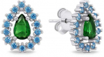 Brilio Silver Brilio Sidabrinis Matching sidabrinis earrings with zircons EA804W