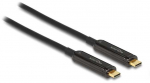 Delock Aktives Optisches USB-C Videokabel 4K 60Hz (juodas, 5 Meter)
