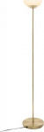 Dekoracja Domu Lamp Tor&scaron;eras su apvaliu gaubtu, metalas, auksas, 134 cm