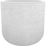 Eda Plastique EDA Plastic - Apvalus stiklainis 40 cm Graphit'up - 32,5 l - baltas ceruse
