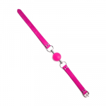Ouch By Shots Ouch! Solid Ball Gag Adjustable Leather Strap - Universal Fit