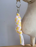 Super Hobby Horse Pavadėlis hobi arkliukui, dvigubas, &scaron;viesiai rožinis/geltonas/baltas