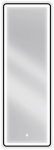 Vonios veidrodis Mexen Coro Juodas su LED ap&scaron;vietimu ir &scaron;ildymo kilimėliu, 50 x 150 cm