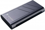Kietasis diskas I&scaron;orinis diskas Verbatim TurboMetal SSD 2TB USB4 USB-C pilkos spalvos 32022