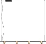 25W LED pakabinamas &scaron;viestuvas KOBE, juodos/kavos sp., 2700K, dimeriuojamas, 01-4214