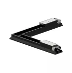 Magnetinės sistemos ZAMBELIS MAGNETIC ULTRA SLIM bėgelių kampinis sujungimas, 48V, juodas, 23129