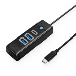 Orico PWC2U-C3 USB-C Hub / 2x USB-A 3.0 + 1x USB-C 3.0 - juodos spalvos