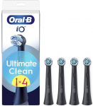 Dantų &scaron;epetėlis BRAUN iO RB CBF-4 Ultimate Clean Juodas 4ct antgaliai dant &scaron;epetėliui