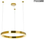 30W LED pakabinamas &scaron;viestuvas RING LUXURY 50, aukso sp., 3000K