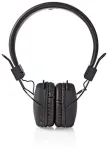 Nedis HPBT1100BK - Ausinės - su lankeliu ant galvos - Music - Juodas - Dvipusės - Track < - Track > - Volume + - Volume -