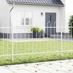 Sodo tvora 6 pcs Balta 10,2 x 1 m Miltelinis plienas