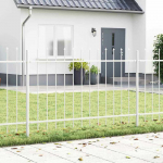 Sodo tvora 8 pcs Balta 13,6 x 0,8 m Miltelinis plienas