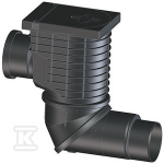 HL600NHO Lietaus surinkimo trapas su papildomu pajungimu DN110. i&scaron;bėgimas DN110/125