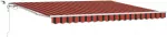 I&scaron;traukiama markizė Oranžinė ir ruda 400 &times; 300 cm Poliesteris