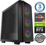Stacionarus kompiuteris INTOP Ryzen 5 5600X 32GB 240SSD M.2 NVME RTX5050 8GB no-OS (RW59502)