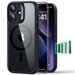 ESR Classic Hybrid MagSafe + grūdinto stiklo komplektas iPhone 17 - skaidrus Juodas