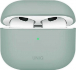UNIQ dėklas Lino AirPods 4 Silicone iceplant žalias