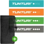 Elastinių pasiprie&scaron;inimo juostų rinkinys TUNTURI Mini Resistance Band Set, 4 vnt.