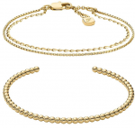 Fossil Eleganti&scaron;kas moteri&scaron;kas paauksuotų apyrankių rinkinys Ellis JA7293SET