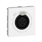Legrand 078755 MOSAIC XLR-3 garso lizdas - 2 moduliai, baltas, moteri&scaron;kas, Neutrik 078755