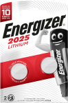 Energizer - Miniatiūrinė ličio baterija CR2025 (2 vnt. pakuotė)