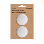 BOOKMAN Reflective Pin, round, sidabrinis