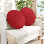 Sėdynių pagalvėlės 2 pcs Raudona &Oslash;60 x 21 cm audinys