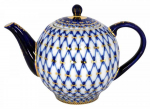 Lomonosovo imperatori&scaron;kasis porceliano arbatinukas &bdquo;Tulip Cobalt Net&ldquo;, 600 ml