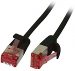 Synergy21 Patchkabel RJ45, CAT6 250Mhz, 5m juodas, U/FTP, slimline rund d=3,6mm,