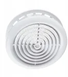 Ventika Ventiliacijos grotelės apvalios lubinės fi 200mm baltos MW200KE