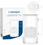 Filtravimo ąsotis Wessper ąsotis Wessper D4 BOROSILICATE MINI futureflow&trade; Aquamax (WES208-FF-WH)