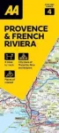 KNYGA Bookshop AA Road Map Provence & French Riviera