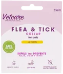 &bdquo;vetcare&ldquo; &ndash; antkaklis nuo blusų ir erkių katėms &ndash; citrinų spalvos &ndash; 35 cm