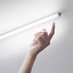 60W LED linijinis kampinis spintelės &scaron;viestuvas su judesio davikliu UNIX, sidabro sp.