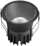 12W LED įleidžiamas &scaron;viestuvas QUARK, juodas, CCT
