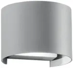 Sieninis &scaron;viestuvas 10W LED sieninis fasado &scaron;viestuvas DELTA, pilkas, CCT, IP54, &scaron;viečia į vir&scaron;ų ir į apačią
