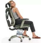 Biuro kėdė Desktronic SitPro Žalia, 3D porankiai, 10 reguliuojamų ta&scaron;kų, BIFMA sertifikatas